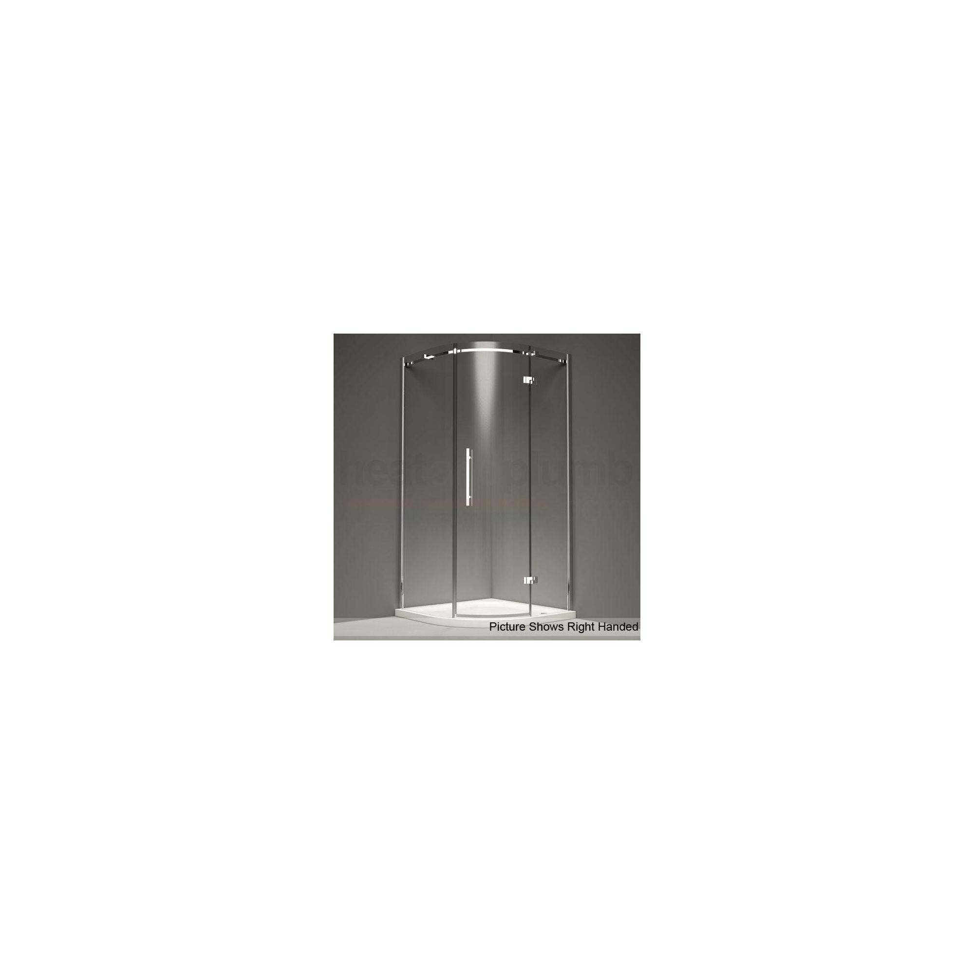 Merlyn Series 9 Hinged Door Curved Quadrant Shower Enclosure 800mm (Complete with Tray) - 8mm Glass at Tesco Direct