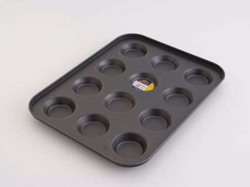 Image of Home Bake 4005 N/s Deep Bun Tray 12 Cup 36x26cm