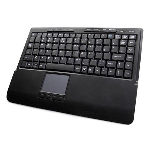 Image of Accuratus 540rf Mini Wireless 2.4ghz Keyboard With Media Buttons And Built-in Touchpad (black)