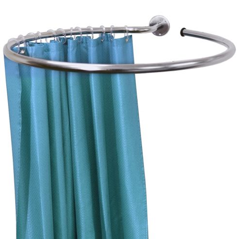 Image of Loop - Stainless Steel Circular Shower Rail And Curtain Rings