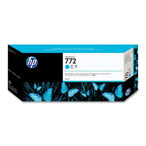 Image of Hp 772 300 Ml Cyan Designjet Ink Crtg