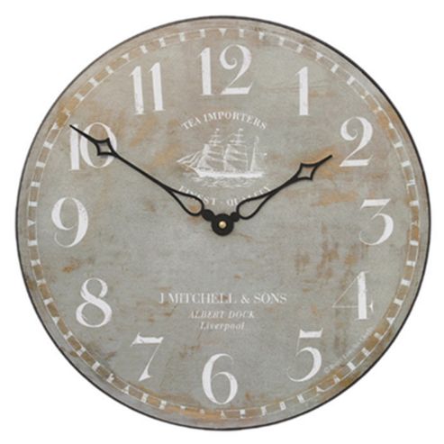 Image of Roger Lascelles Clocks Ship Motif Wall Clock