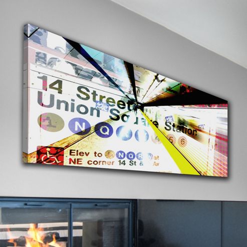 Image of Parvez Taj Under 14th St Canvas Wall Art - 30 Cm H X 61 Cm W X 5 Cm D