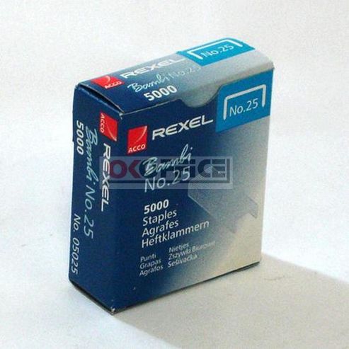 Image of Rexel 25 Staples 4mm [pack 5000]