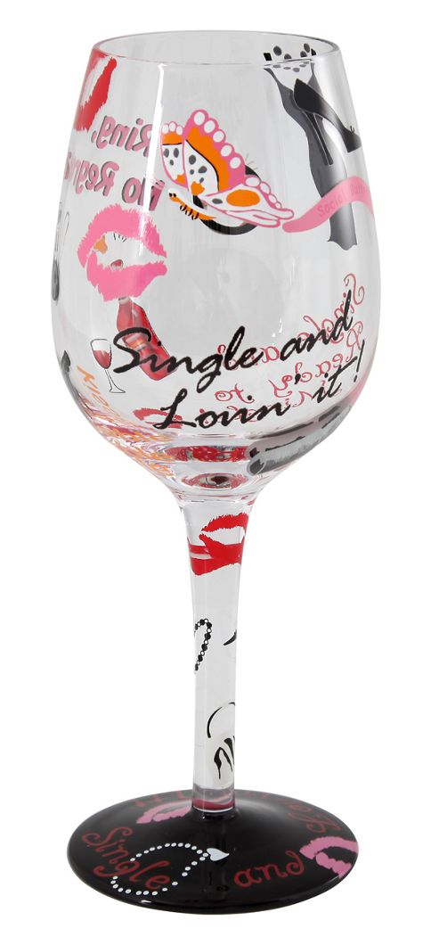 Image of Lolita Wine Glass - Single & Lovin' It