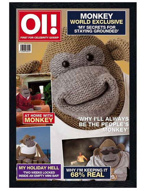 Image of Oi! Magazine Black Wooden Framed The People's Monkey Poster