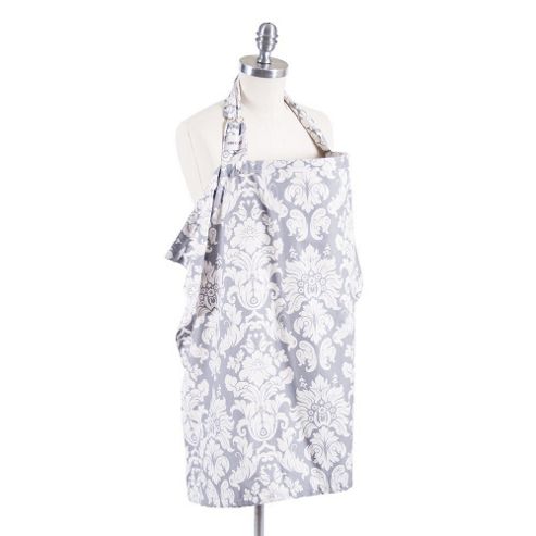 Image of Bebe Au Lait Nursing Cover - Chateau Silver