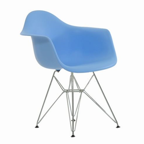 Image of Charles Eames Inspired Eiffel Dar Blue Dining Chair