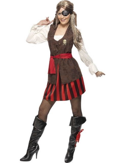 Image of Adult Pirate Ships Lady Mate Costume Large