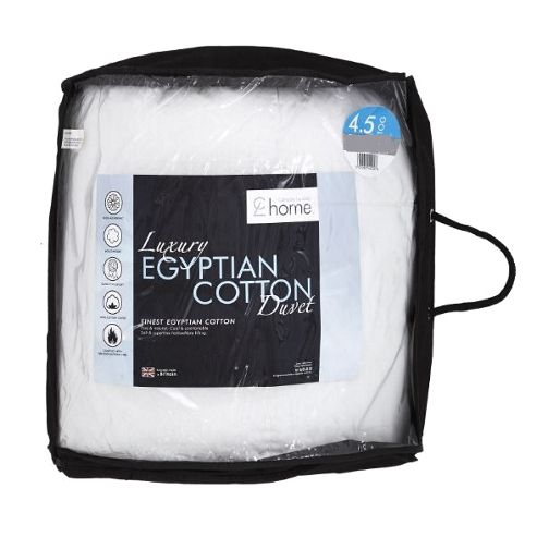 Image of Catherine Lansfield Home 4.5 Tog Egyptian Cotton Quilt - Single