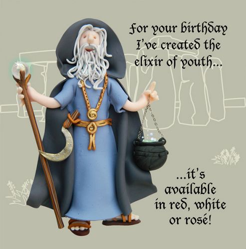 Image of Holy Mackerel Elixir Of Youth Greetings Card