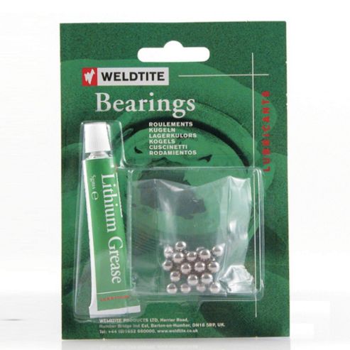 Image of Weldtite 1/8" Ball Bearings & Grease (72 Balls)