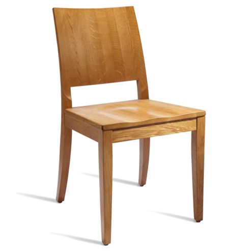 Image of Home Etc Herrod Oak Side Chair - Medium Oak