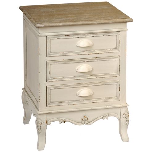 Image of Hill Interiors Country 3 Drawer Bedside Unit