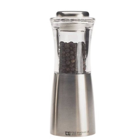Image of Stainless Steel And Acrylic Apollo Pepper Mill 150mm