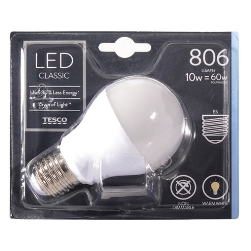 Image of Tesco Led Star Classic 60w E27 Edison Screw Light Bulb