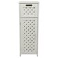 Sheringham White Wood Weave Single Door & Drawer Unit