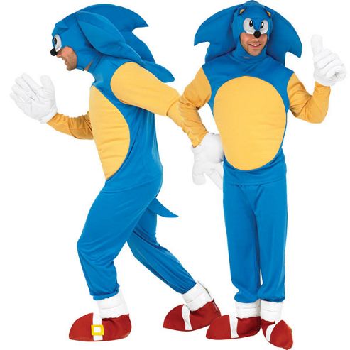 Image of Sonic The Hedgehog - Adult Costume Size: 44-46