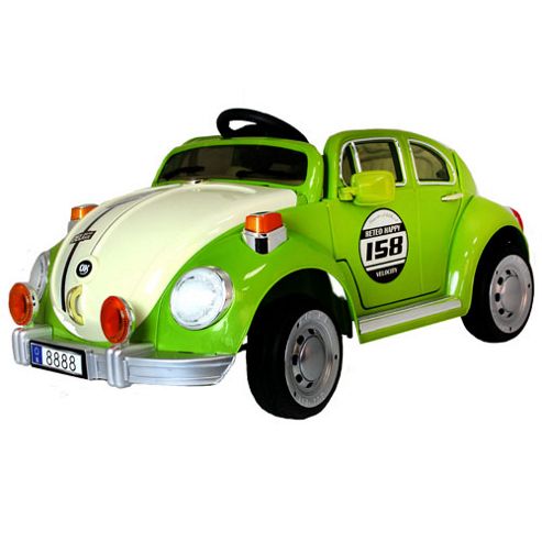 Image of Kids Beetle Style Ride On Car With Remote Control - Green