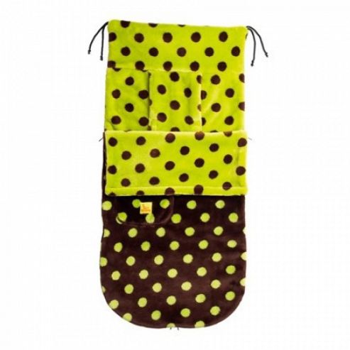 Image of Buggy Snuggle Fur Buggysnuggles (chocolate/lime Big Dotty)