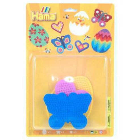 Image of Hama Pegboards - Egg, Butterfly & Heart