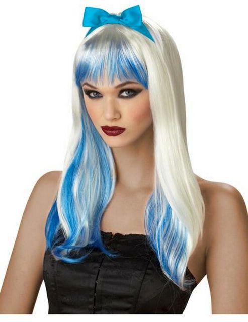 Image of Enchanted Tresses Wig (blue & White)