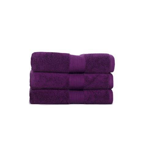 Image of Hotel 750gsm Pima Cotton Bath Towel Seafoam 70x135cm - Purple