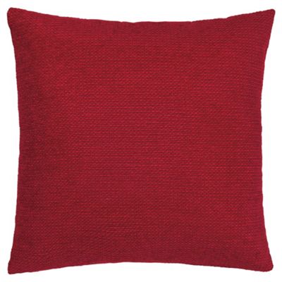 Buy Texture Chenille Cushion Large, Red From Our Cushions Range - Tesco