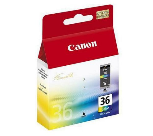 Image of Canon Cli-36 Printer Ink Cartridge - Tri-colour