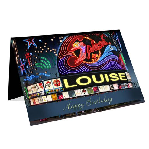 Image of Personalised Neon Shop Front Card