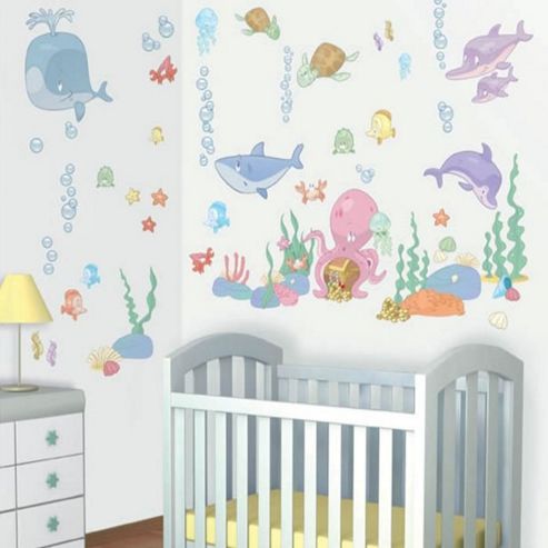Image of Baby Undersea Bedroom Decal Kit