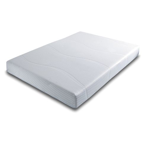 Image of Cleverest Roll Packed Luxury Memory Foam Mattress With White Cover - Small Double