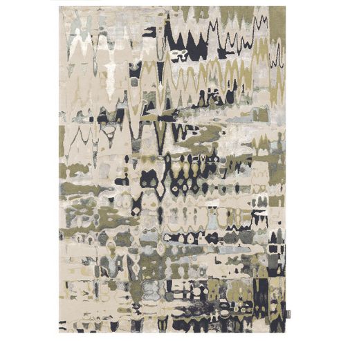 Image of Angelo Swing Beige Knotted Rug - 240cm H X 170cm W (7 Ft 10.5 In X 5 Ft 7 In)