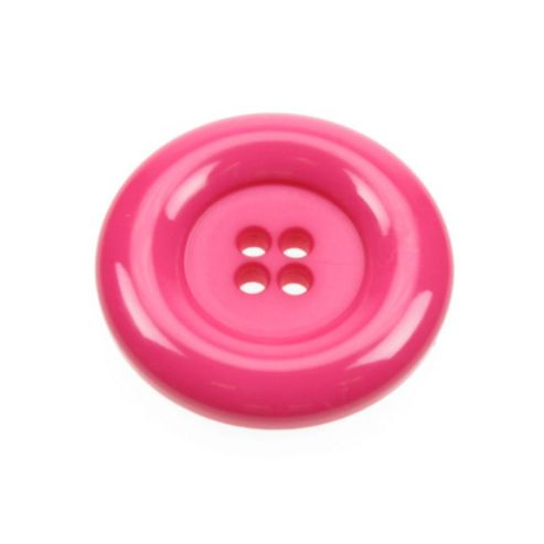 Image of Dill Buttons 45mm Chunky Round Cerise