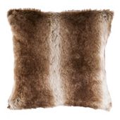 F&F Home Arctic Fox Faux Fur Cushion