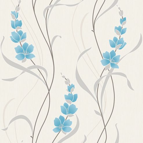 Image of Muriva Angelica Wallpaper - Blue