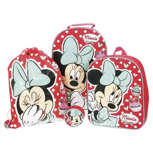 Image of Disney Minnie Mouse 4-piece Kids' Luggage Set