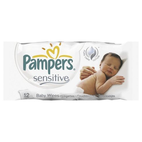 Image of Pampers Sen Baby Wipes Travel Pack 12