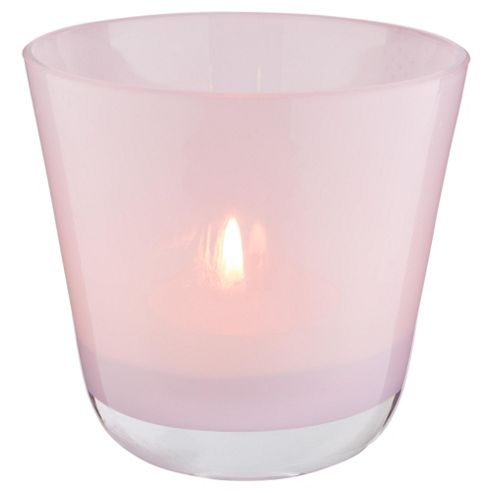 Image of Tesco Milky Tealight Holder, Pink