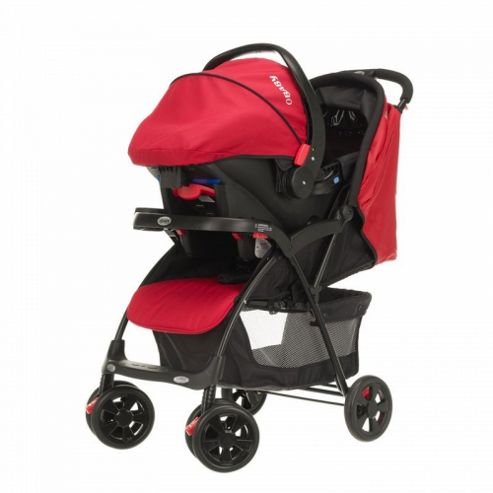 Image of Obaby Monty Travel System - Black & Red