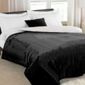 Country Club Plain Dyed Luxury Blanket in Black