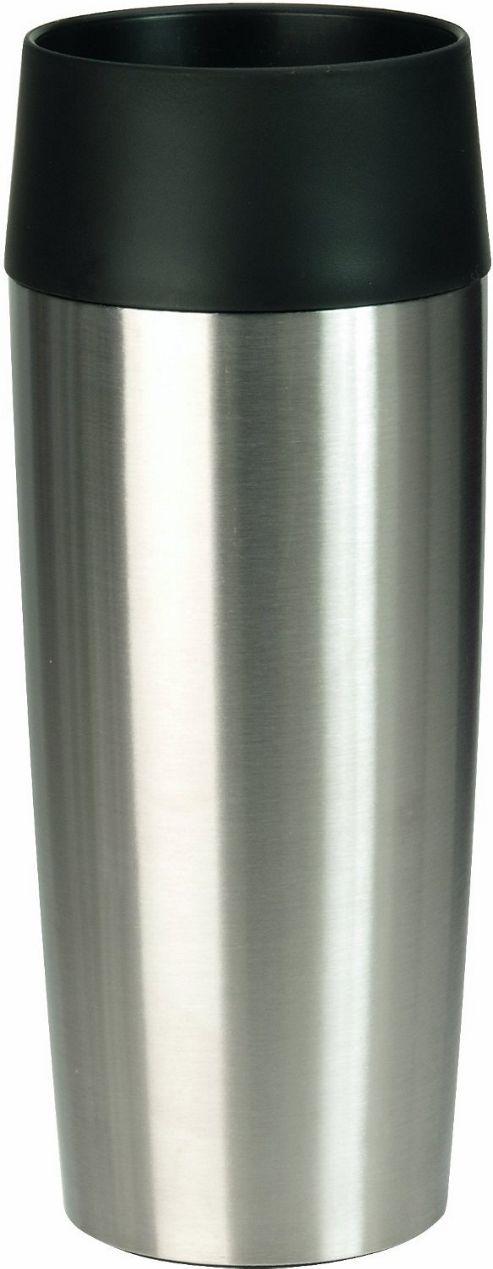 Image of Emsa Stainless Steel And Black Vacuum Travel Mug