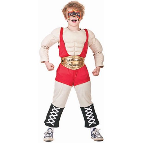 Image of Wrestler - Child Costume 8-9 Years