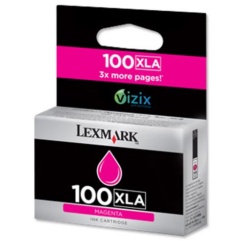 Image of Lexmark 100xla Magenta High Yield Ink Cartridge