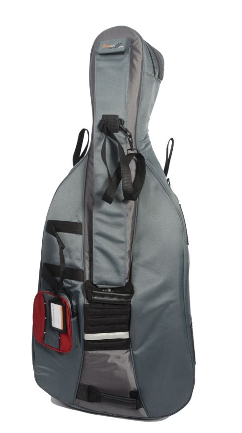 Image of Traveller Cello Full Size Gig Bag - Red And Grey