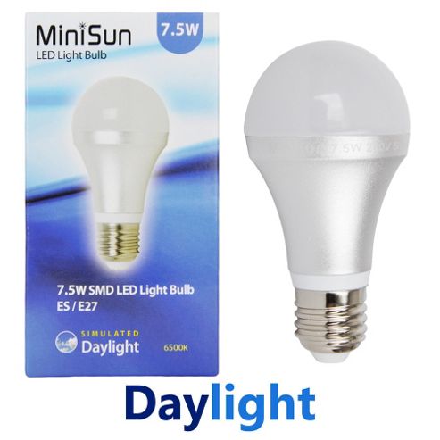 Image of Minisun E27 7.5w Smd Led Gls Bulb 6500k 630 Lumens