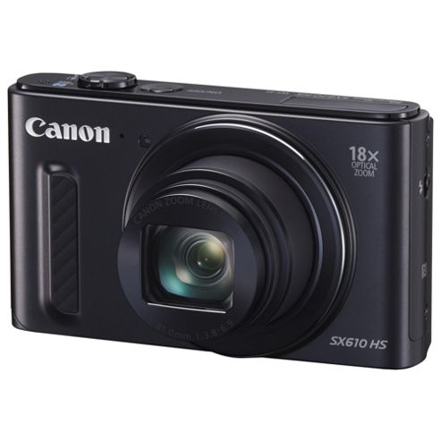 Image of Canon Powershot Sx610 Digital Camera, 20.2mp Cmos Sensor, 18x Optical Zoom, Wi-fi, Nfc, Black