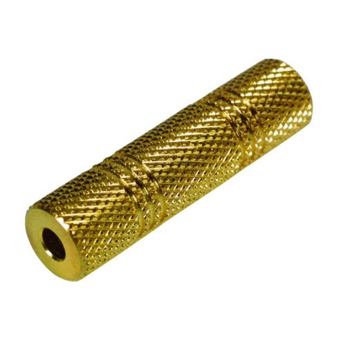 Image of Gold 3.5mm Stereo Jack Coupler