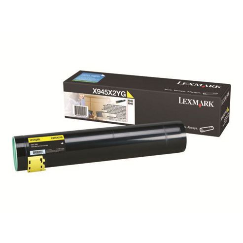 Image of Lexmark Yellow High Yield Toner Cartridge (yield 22,000 Pages) For X940e And X945e
