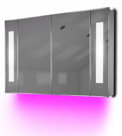 Image of Ambient Audio Demist Bathroom Cabinet With Bluetooth, Shaver & Sensor K120paud